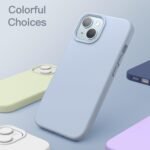 JETech Silicone Case for iPhone 15 6.1 Inches, Full Body Protective Case with Soft and Silky Touch, Anti-Shock Case (Blue) - Image 6