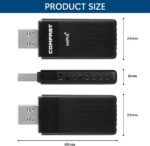 OFFCUP WiFi USB, 3000Mbps USB WiFi Adapter for PC, USB 3.0 WiFi 6E Antenna, Dual Band 2.4GHz/5GHz USB Wireless Adapter for PC/Tablet/Laptop, Compatible with Windows 11/10 - Image 3