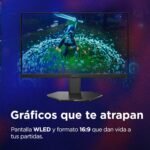 Lenovo Legion 24-10- FHD 23.8" Gaming Monitor (IPS, 240Hz, 0.5ms, 16:9, HDMI 2.1 - DP 1.4, AMD FreeSync Premium, VESA Adaptive Sync, VESA Mount 100mm, Tilt/Height/Pivot/Swivel Adjustment) Black - Image 7