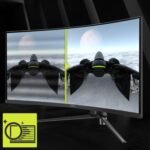 MSI MAG345CQR, 34" UWQHD 3440 x 1440 Computer Display, 180 Hz, HDMI, 1 ms, Black - Image 6