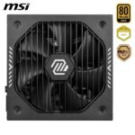 MSI mag A650GLS PCIE5, Power Supply, 650W, 80 Plus Gold, ATX 3.1, PCIe 5.1 GPU Support, 12V-2x6 Native, 12V-2x6 Bicolor Connector, ATX Power Supply, Cables with Embossed Cover - Imagen 4