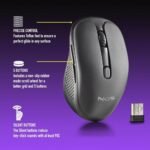 NGS EVO Rust Black 2.4GHz Rechargeable Wireless Mouse for Computer/Laptop/MacBook/PC/Mac/iPad/Tablet, Silent Keys, 3 DPI Levels: 800/1200/1600, Designed for Right-Handed, Black - Image 5