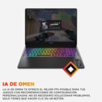 HP OMEN MAX – Gaming Laptop 16" OLED 240Hz (Ultra 9-275HX, 32GB RAM, 1TB, NVIDIA GeForce RTX 5070 8GB, Windows 11) Black – Spanish QWERTY Keyboard - Imagen 4