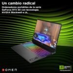 HP OMEN MAX – Gaming Laptop 16" OLED 240Hz (Ultra 9-275HX, 32GB RAM, 1TB, NVIDIA GeForce RTX 5070 8GB, Windows 11) Black – Spanish QWERTY Keyboard - Imagen 6