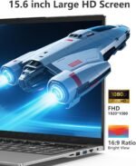 2026 Laptop 15.6 Inch i3-1025G1 Core 3.4GHz 16GB RAM 1TB SSD Laptop with Win 11 FHD 1920×1080 WiFi 5 BT 5.0 USB 3.0 HDMI Type-C Mini Multimedia Port Backlit Keyboard - Imagen 6