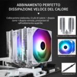 Thermalright PA120 SE ARGB White CPU Air Cooler Heat Tubes Dual Fan TL-C12CW-S PWM 120mm AGHP Technology For AMD AM4 /AM5 Intel 1700/115X/1200 - Imagen 5