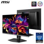 MSI MPG 272URX QD-OLED 26.5" 4K UHD Gaming Monitor – OLED Panel 3840 x 2160 Quantum Dot,EL Gen3, 240Hz / 0.03ms, 99% DCI-P3, ΔE≤2, DisplayHDR True Black 400, KVM, DP 2.1a, HDMI 2.1, USB Type-C - Image 3