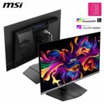 MSI MPG 272URX QD-OLED 26.5" 4K UHD Gaming Monitor – OLED Panel 3840 x 2160 Quantum Dot,EL Gen3, 240Hz / 0.03ms, 99% DCI-P3, ΔE≤2, DisplayHDR True Black 400, KVM, DP 2.1a, HDMI 2.1, USB Type-C - Image 4