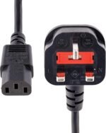 StarTech.com 1.8m Computer Power Cord, 18AWG, BS 1363 to C13, 10A 250V, Replacement Power Cord, TV/Monitor Cable, UK Power Adapter (PXT101UK) - Imagen 5
