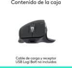 Logitech MX Master 3S High Performance Wireless Mouse with Ultra-Fast Scrolling, Ergo, 8000 dpi, Crystal Tracking, Discrete Clicks, Bluetooth, Windows, Linux and Chrome - Graphite - Imagen 7