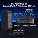 Intel NUC 14, for ASUS NUC 14 NUC14MNK Essential Mini PC, CPU N97, 16GB RAM, 512GB SSD, Win 11 Pro, Wi-Fi 6E, BT 5.3, Professional Desktop for Education, Digital Signage, SME & Edge Computing - Image 5