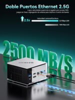 GMKtec Ryzen 5 Pro 6650H Mini PC (6N/12H up to 4.5GHz Beats 5825U), Dual 2.5GbE LAN, 16GB LPDDR5 RAM + 512GB PCIe SSD, M8 Mini Desktop Computer, Oculink, USB4, HDMI, USB-C for Office/Gaming - Image 6