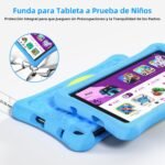 AWOW Android 15 Kids Tablet HD 10.1", 2025, 8GB RAM, 64GB ROM, Kids Tablet with Anti-Drop Case, Blue - Image 5