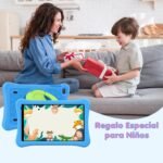 AWOW Android 15 Kids Tablet HD 10.1", 2025, 8GB RAM, 64GB ROM, Kids Tablet with Anti-Drop Case, Blue - Image 9
