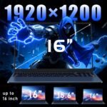 Laptop 16GB RAM 1TB SSD 16 Inch Professional Laptop PC N150 3.6GHz, Win 11 Pro, 1920 x 1200 p, 6000 mAh, Backlit Keyboard - Student/Office/Business - Image 4