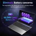 Laptop 16 GB RAM 1TB SSD 15.6 Inch Laptop Gaming, Student Laptop R-5 7430U up to 4.3 GHz, 1920 x 1080 p, Backlit Keyboard, Fingerprint/Battery 6000 mAh - Image 7