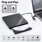 ELUTENG External CD/DVD Drive with USB 3.0 Type-C External DVD Burner - Image 3