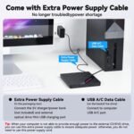 ELUTENG External CD/DVD Drive with USB 3.0 Type-C External DVD Burner - Image 8