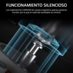 CORSAIR RS140 ARGB 140mm PWM Fan - Chain Link - Low Noise - Magnetic Dome Bearing - Single Pack - Black - Image 7