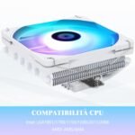 TR AXP120-X67 White ARGB Low Profile CPU Air Cooler with TL-C12015W-S 120mm PWM Fan, 6 Heat Pipes, 67mm Height, for AMD AM4 AM5/Intel - Image 5