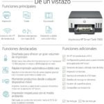 HP Smart Tank 7005 28B54A – A4 Multifunction Printer with Refillable Ink Tank, Colour Printing, Scanner, Copier, Wi-Fi, Smart App, White and Dark Grey - Imagen 9
