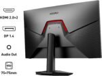 KOORUI G2721P 27 Inch Quad HD Fast IPS Gaming Monitor, 2560x1440, 200Hz, 1ms, Adaptive Sync, HDR400, Tilt, Eye Care, VESA 75x75mm, 2xHDMI 2.0, DP 1.4 - Imagen 3