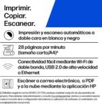 HP LaserJet M235sdw 8J9K7F, Automatic Double-Sided Monochrome Multifunction Laser Printer A4, Scanner, Copier (29 ppm, Wi-Fi, Ethernet, 500MHz Processor, 64MB Memory, Smart App) White and Grey - Image 4