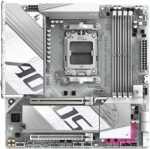 GIGABYTE B850M AORUS Elite WIFI6E Ice Motherboard - AMD Ryzen 9000 Series Processors, 12+2+1 Phases Digital VRM, up to 8200MHz DDR5 (OC), 1xPCIe 5.0 + 1xPCIe 4.0 M.2, LAN 2.5, WiFi 7, USB 3.2 Gen 2 - Imagen 3