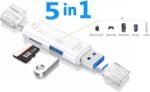 5 in 1 Card Reader and Adapter USB-A/USB-C/Micro USB MicroSD Card Reader Compatible with iPhone 15 16 17 Android S25 S24 S23 Laptop Chromebook Macbook iPad - Image 6