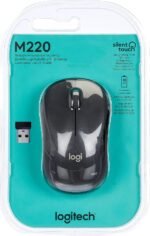 Logitech M220 Silent Wireless Mouse, 2.4 GHz, USB Receiver, Optical Tracking with 1000 dpi Resolution, 18 Month Battery, Ambidextrous, Compatible with PC, Mac, Notebook - Black - Image 3