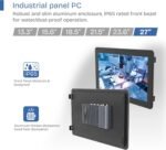 27" Fanless Industrial Panel PC,16:9 Embedded 10 Point Touch PC,Win 11 IP65 All-in-One Computer,Auto Power-on,for Factory,Automation,Kiosk,Business (J6412, 16G RAM 512G SSD) - Imagen 3