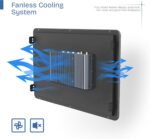 27" Fanless Industrial Panel PC,16:9 Embedded 10 Point Touch PC,Win 11 IP65 All-in-One Computer,Auto Power-on,for Factory,Automation,Kiosk,Business (J6412, 16G RAM 512G SSD) - Imagen 6