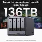 UGREEN NASync DXP4800 Plus, 4-bay NAS, Intel Pentium Gold 8505, 8GB DDR5, 128GB SSD, 10GbE & 2.5GbE, 2 M.2 NVMe Slots, HDMI 4K (No Disk) (DXP4800 Plus) - Imagen 4