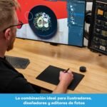 Wacom Intuos Pro Medium, the innovative pen graphic tablet that includes the Wacom Pro Pen 3, compact and lightweight - a versatile choice for illustrators, designers and photo editors - Image 4