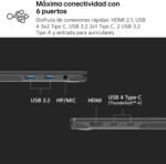 LG gram 14Z90T-G.AD88B Notebook 14 Inches, FHD IPS, Intel Core Ultra7, 32GB RAM, 1TB SSD, Anti-Glare, 1g, Battery up to 30h, Windows 11, Black - Imagen 11