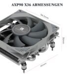 Thermalright AXP90-X36 36mm Height Low Profile CPU Air Cooler TL-9015 Slin PWM Fan AGHP Technology for AMD AM4 / Intel 1150/1151/1155/1156/1200 - Imagen 7