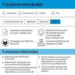 HP Color LaserJet Pro 3302fdn 499Q7F, Laser Printer A4 Multifunction Automatic Double-Sided Scanner, Copier, Fax (25ppm, Ethernet, 1.2GHz Processor, 512MB Memory, HP Smart App) White and Blue - Imagen 3