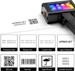 Portable Handheld Printer, Handheld Inkjet Printer BT-HH6105B2 with Quick Dry Ink Cartridge for Logo/Image/Production Date/QR Code/Barcode - Imagen 3