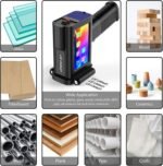 Portable Handheld Printer, Handheld Inkjet Printer BT-HH6105B2 with Quick Dry Ink Cartridge for Logo/Image/Production Date/QR Code/Barcode - Imagen 4