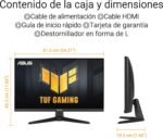 ASUS TUF Gaming VG279QE5A 27" Full HD (1920 x 1080) Gaming Monitor, 146Hz Overclocking, IPS, ELMB Sync, MPRT 1ms, Stereo Speakers, Variable Overdrive, DisplayWidget Center - Imagen 8