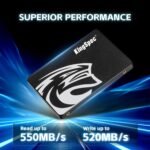 Kingspec 512GB SATA SSD 2.5", Internal Hard Drive SSD 3D NAND Flash - Up to 550MB/s, Compatible with Desktop/Laptop/PS4 - Imagen 3