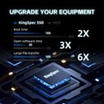 Kingspec 512GB SATA SSD 2.5", Internal Hard Drive SSD 3D NAND Flash - Up to 550MB/s, Compatible with Desktop/Laptop/PS4 - Imagen 4