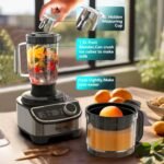 FIMEI Food Processor 1300W, 3 Speeds and Pulse Function, 3.5L Chopper, 1.5L Blender, Grinder, Citrus Juicer, Dough Kneader, Grater, Rotary Disc - Image 6