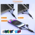 Memory Card Reader 7 in 3 Connector (USB+USB-C+Lightning) SD Card Reader for SD/TF/CF/Micro SD/XD/MS Reader, Micro SD Card Reader for iPhone/iPad/MacBook/Samsung - Image 7