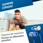 KLIM Fusion Headphones with Microphone for Mobile Phone + 5 Year Warranty + Innovative Memory Foam + 3.5 mm Jack + Compatible with Smartphone, Tablet, Console, PC – New Version – Blue - Imagen 3