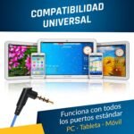 KLIM Fusion Headphones with Microphone for Mobile Phone + 5 Year Warranty + Innovative Memory Foam + 3.5 mm Jack + Compatible with Smartphone, Tablet, Console, PC – New Version – Blue - Imagen 8