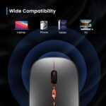 Ewent Rechargeable Wireless Mouse with RGB Lights | Bluetooth 5.2 & 2.4 GHz | Adjustable DPI (800/1200/1600) | Silent Buttons | Compatible with Windows, Mac, iOS, Android - Image 11