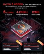 Greed® Basic V2 PC with AMD Ryzen 5 4600G - Desktop + Home Office with 4.2GHz, 8GB RAM/RAM - 256GB SSD - DVD+RW - USB3.1 - Wi-Fi, Windows 11 Pro - Image 3