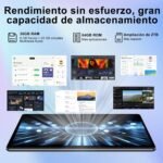 Gemini AI 10 Inch Android 15 Tablet, 30GB RAM + Expandable 2TB ROM, Octa-Core, Widevine L1, WiFi 5G, BT 5.0, Camera 8MP + 5MP, 6000mAh Battery, with Keyboard, Mouse and Case – Grey - Image 5