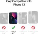 JETech Matte Case for iPhone 13 6.1 Inch, Military Grade Drop Protection Anti-Shock, Frosted Translucent Back Cover, Anti-Fingerprint (Black) - Image 3